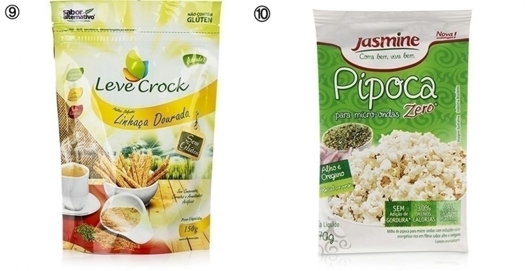 Biscoito Linhaça Dourada Leve Crock e Pipoca Zero Alho e Oregano da Jasmine