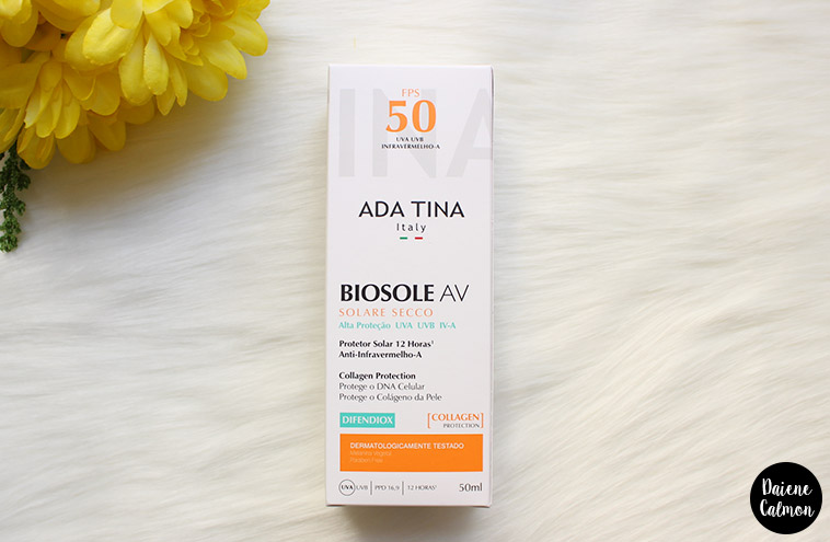 Resenha: Protetor Solar Biosole AV Solare Secco FPS 50 - Ada Tina