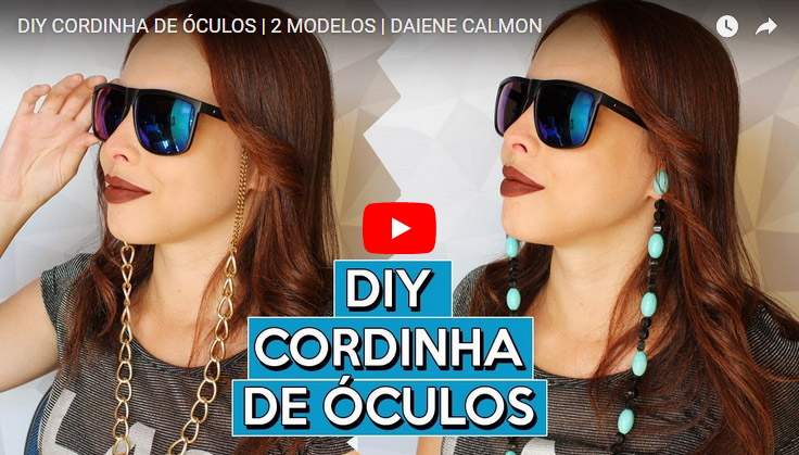 DIY Cordinha de Oculos - Como fazer Cordinha para Oculos