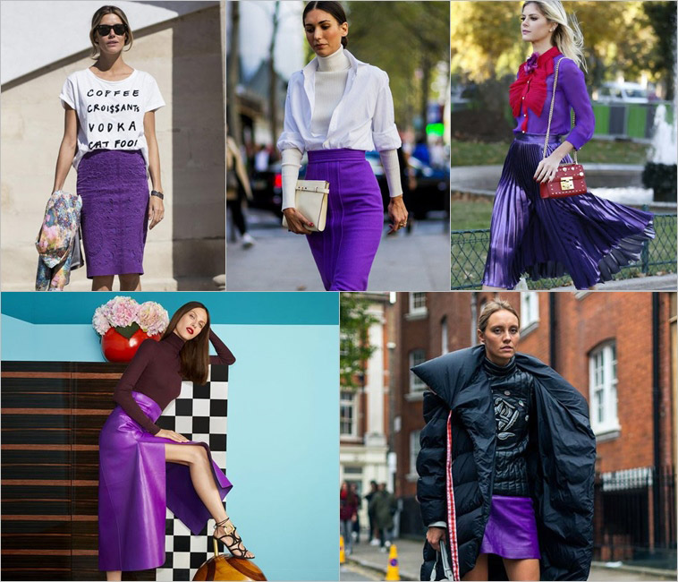 Ultra Violet: Como usar a cor de 2018 eleita pela Pantone (Saias)