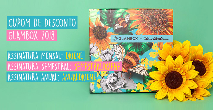 Cupom de Desconto Glambox Abril 2018 | Até R$ 70 de desconto!