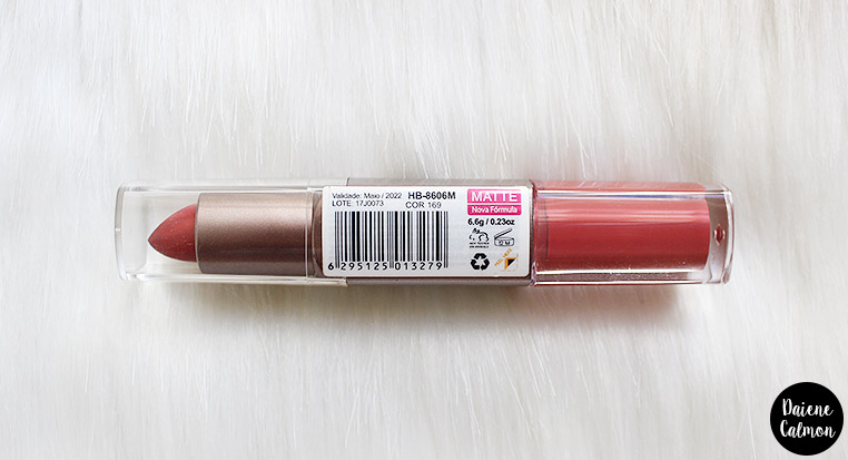 Resenha: Batom Duo Matte - Ruby Rose (169)