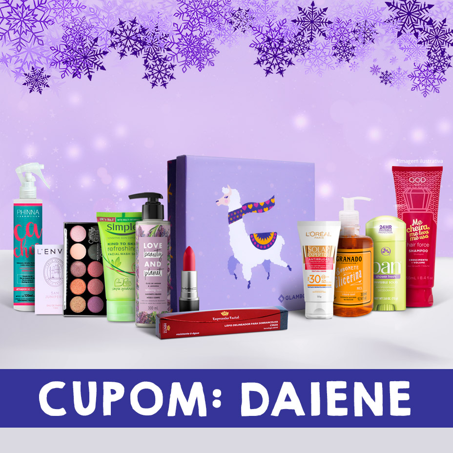 Cupom de desconto Glambox Agosto 2019 | Até R$80 de desconto + brinde