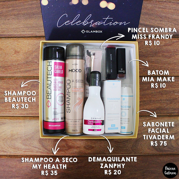 O que veio na Glambox Dezembro 2019 - Glambox Celebration?