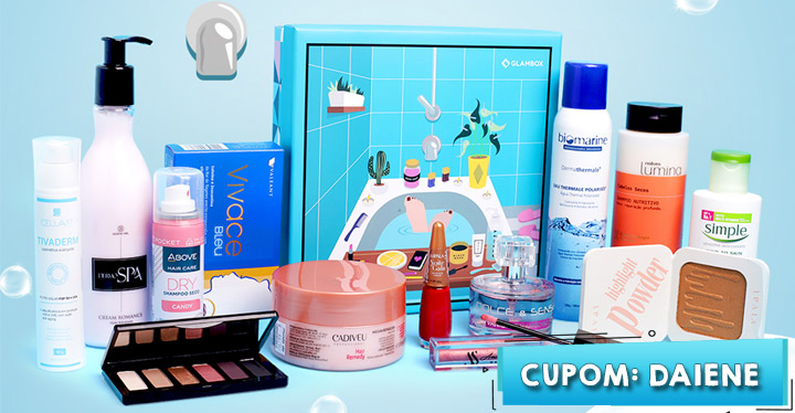 Cupom de desconto Glambox Janeiro 2020 | Até R$120 de desconto + brindes