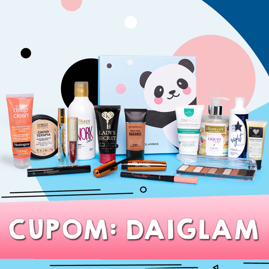 Cupom de desconto Glambox Agosto 2020 | Até R$80 de desconto + brindes!