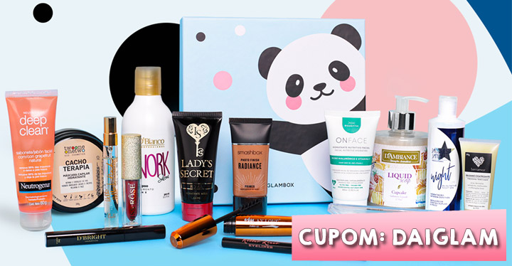 Cupom de desconto Glambox Agosto 2020 | Até R$80 de desconto + brindes!