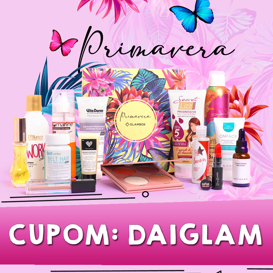 Cupom de desconto Glambox Setembro 2020 - Glambox Primavera