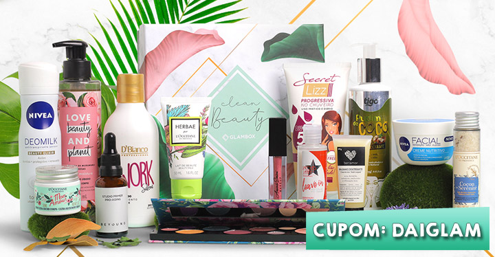 Cupom de desconto Glambox Outubro 2020 - Glambox Clean Beauty