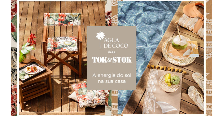 Tok&Stok e Água de Coco anunciam linha exclusiva de móveis e acessórios