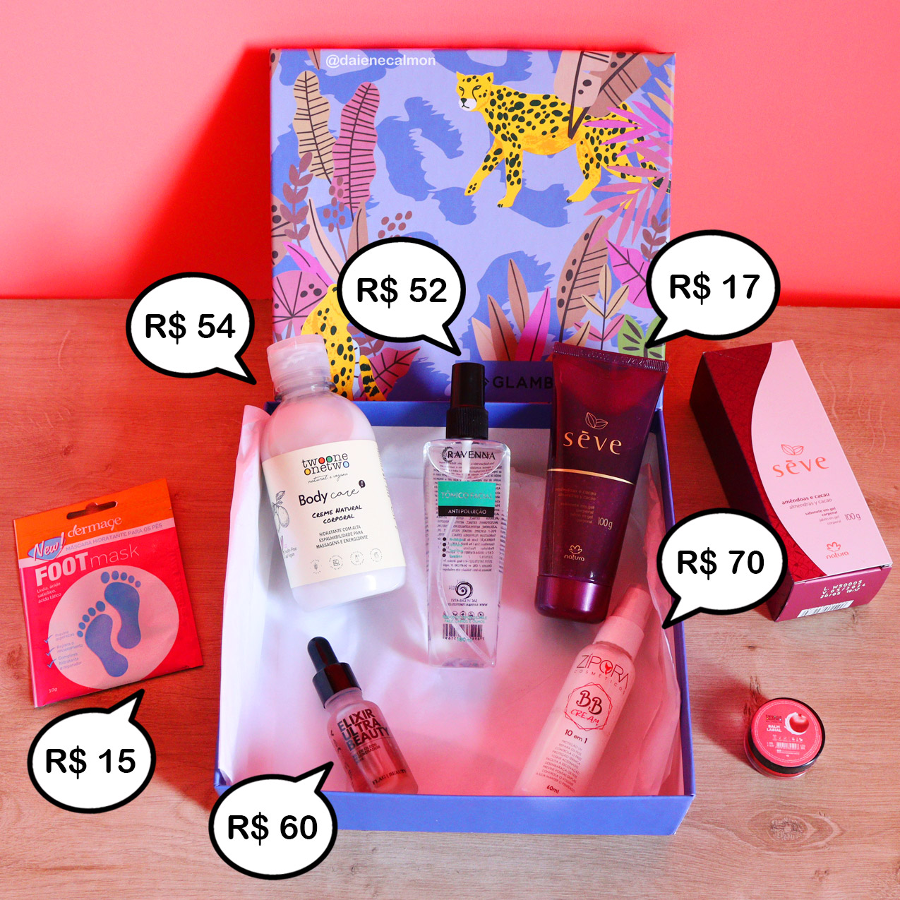 O que veio na Glambox Agosto 2021 - Glambox Wild