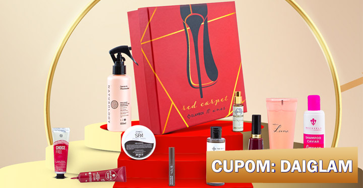 Cupom de desconto Glambox Março 2022 | Até R$80 de desconto + brindes!