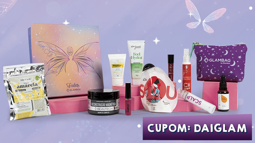 Cupom de desconto Glambox Dezembro 2022 | Até R$90 de desconto + brindes!