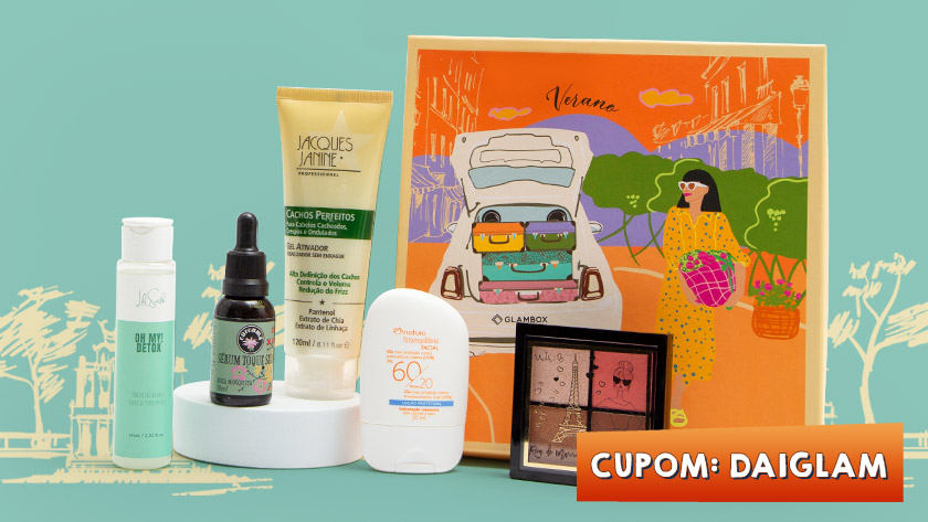 Cupom de desconto Glambox Janeiro 2023 | Até R$90 de desconto + brindes!