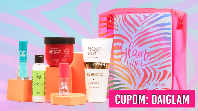 Cupom de desconto Glambox Dezembro 2022 | Até R$90 de desconto + brindes!