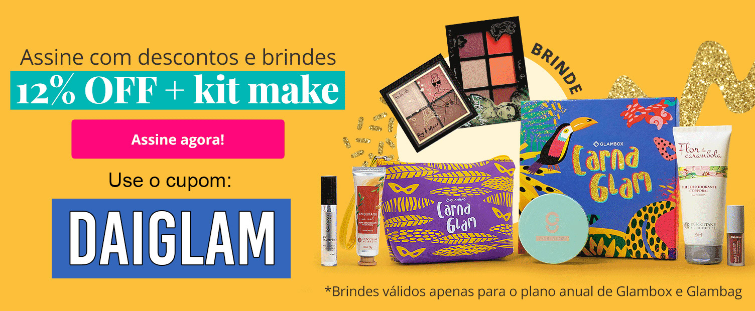 O que veio na Glambox Fevereiro 2023 – Glambox Carna Glam