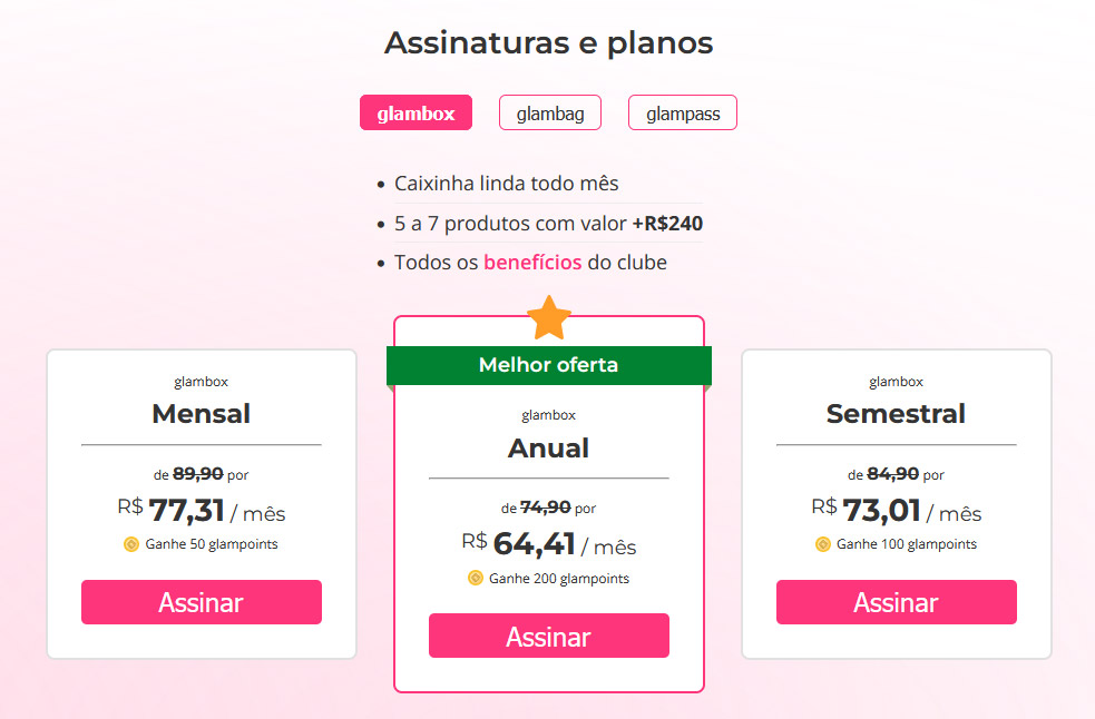 Cupom de desconto Glambox Abril 2023 | Glambox Revolução Glam