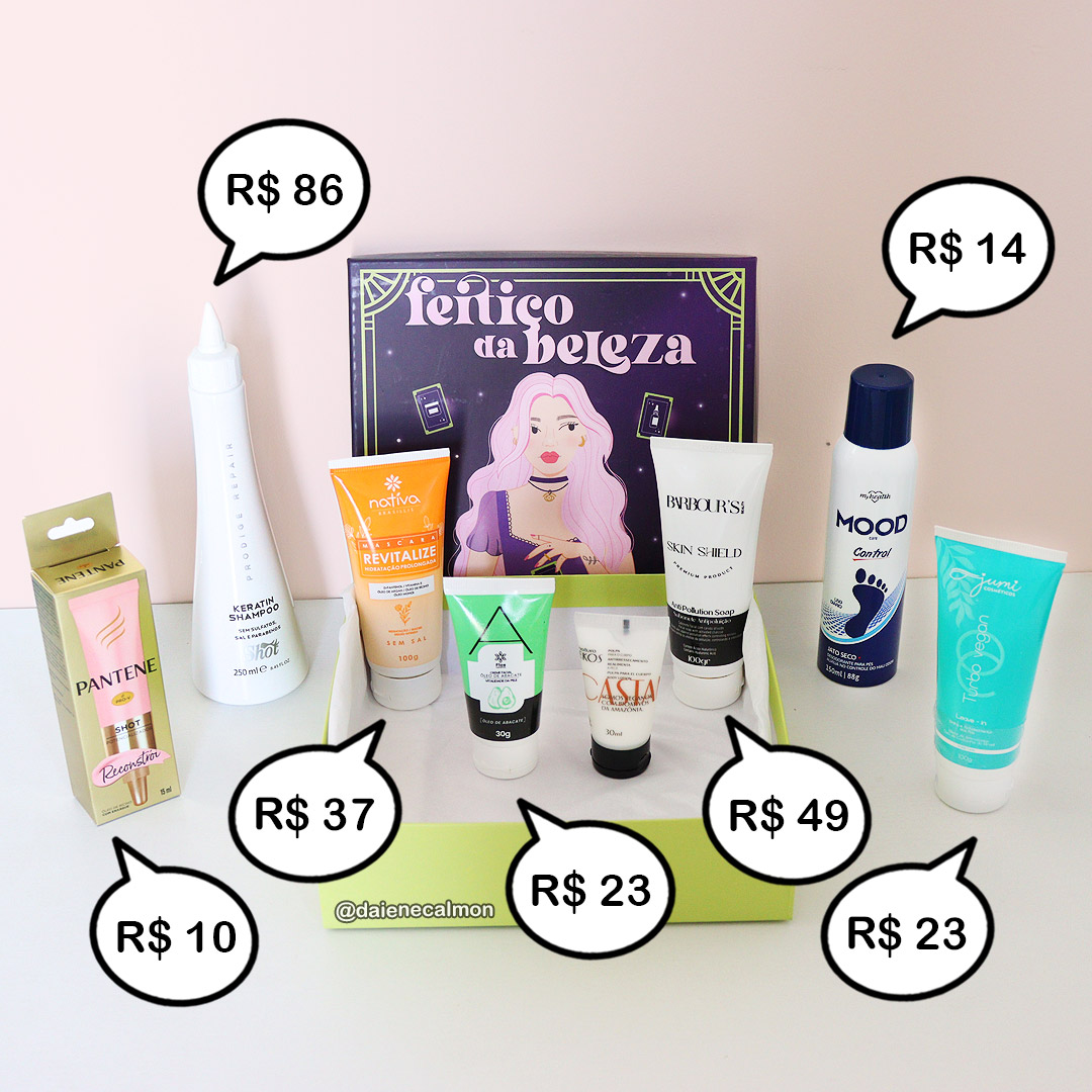 O que veio na Glambox Outubro 2023 – Glambox Feitiço da Beleza