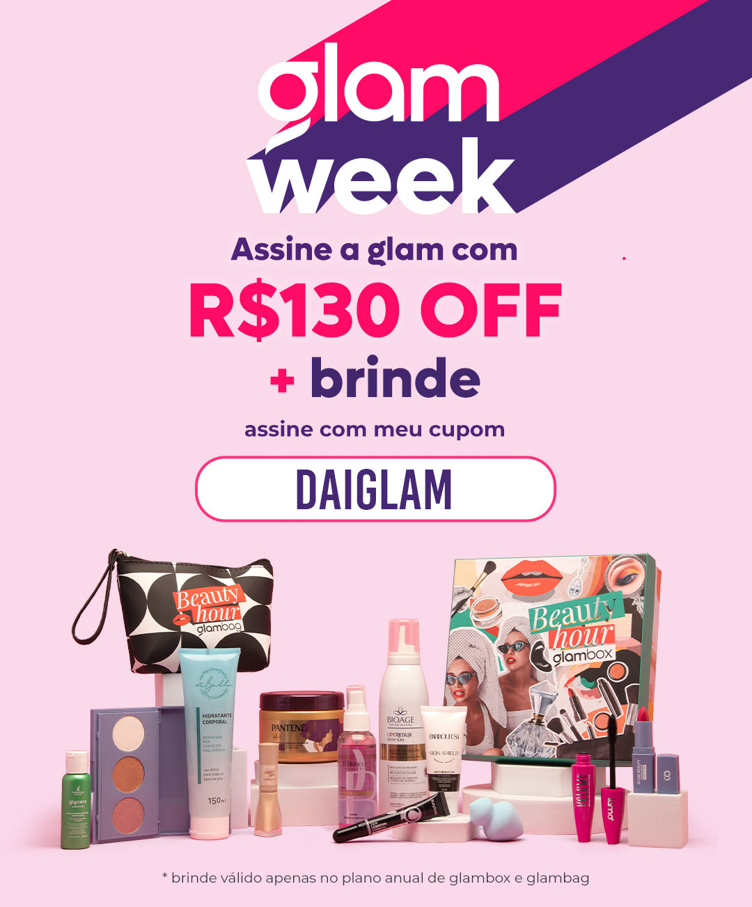 Cupom de desconto Glambox Novembro 2023 - Glambox Beauty Hour