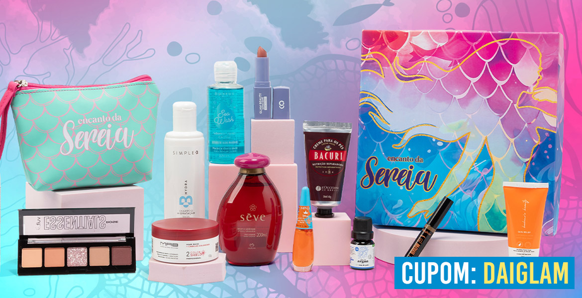 Cupom de desconto Glambox Fevereiro 2024 | Até R$ 90 de desconto + brindes!